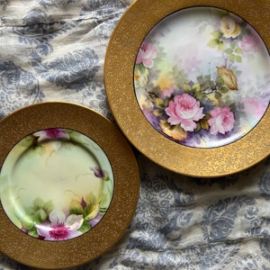 Vintage Noritake Blattgold handbemalt Tellerchen