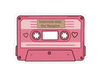 Interview With The Vampire Glossy Sticker Cassette Tape