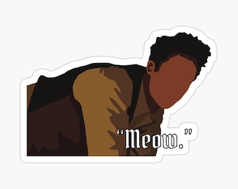 Interview With The Vampire Glossy Sticker Louis Sticker “Meow”