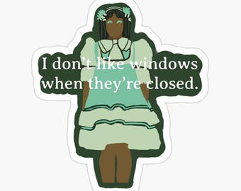 Claudia Sticker Interview With The Vampire Glossy Sticker “I don’t like windows when they’re closed.”
