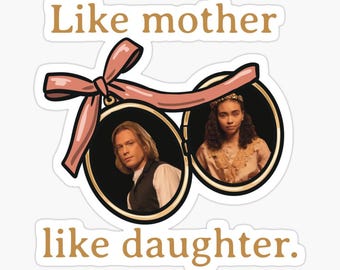 Lestat and Claudia Glossy Sticker Interview With The Vampire “Like mother, like daughter.”