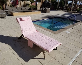 Beach/Lounge chair cover towel