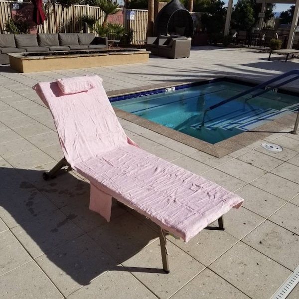 Beach/Lounge chair cover towel