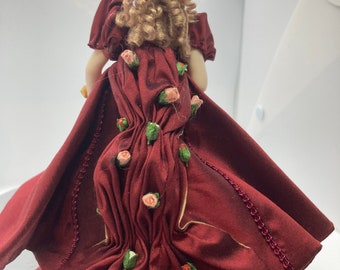 Miniature 1/12th Doll Edwardian Evening Dress