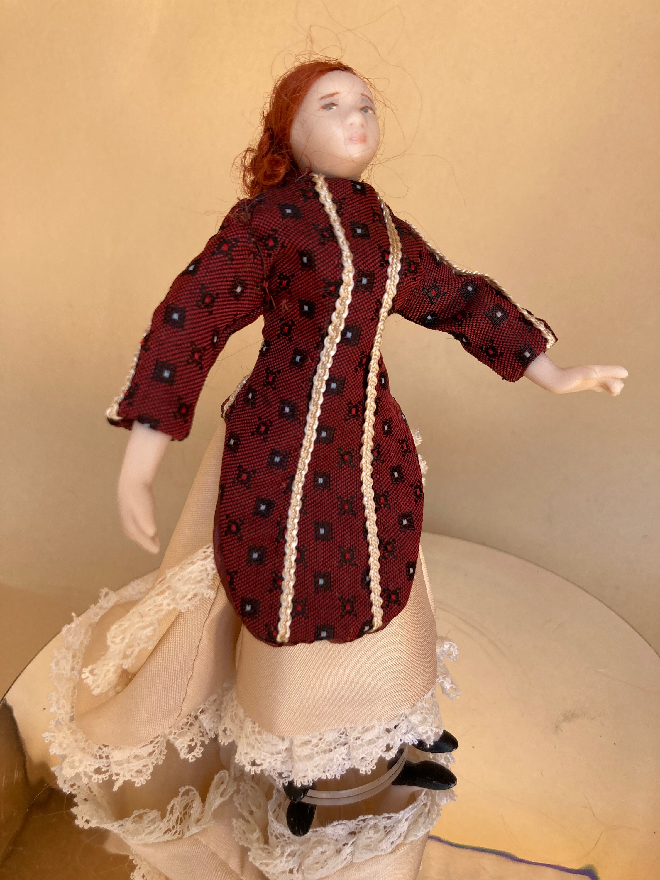 Muñeca en miniatura victoriana 1/12 | Etsy