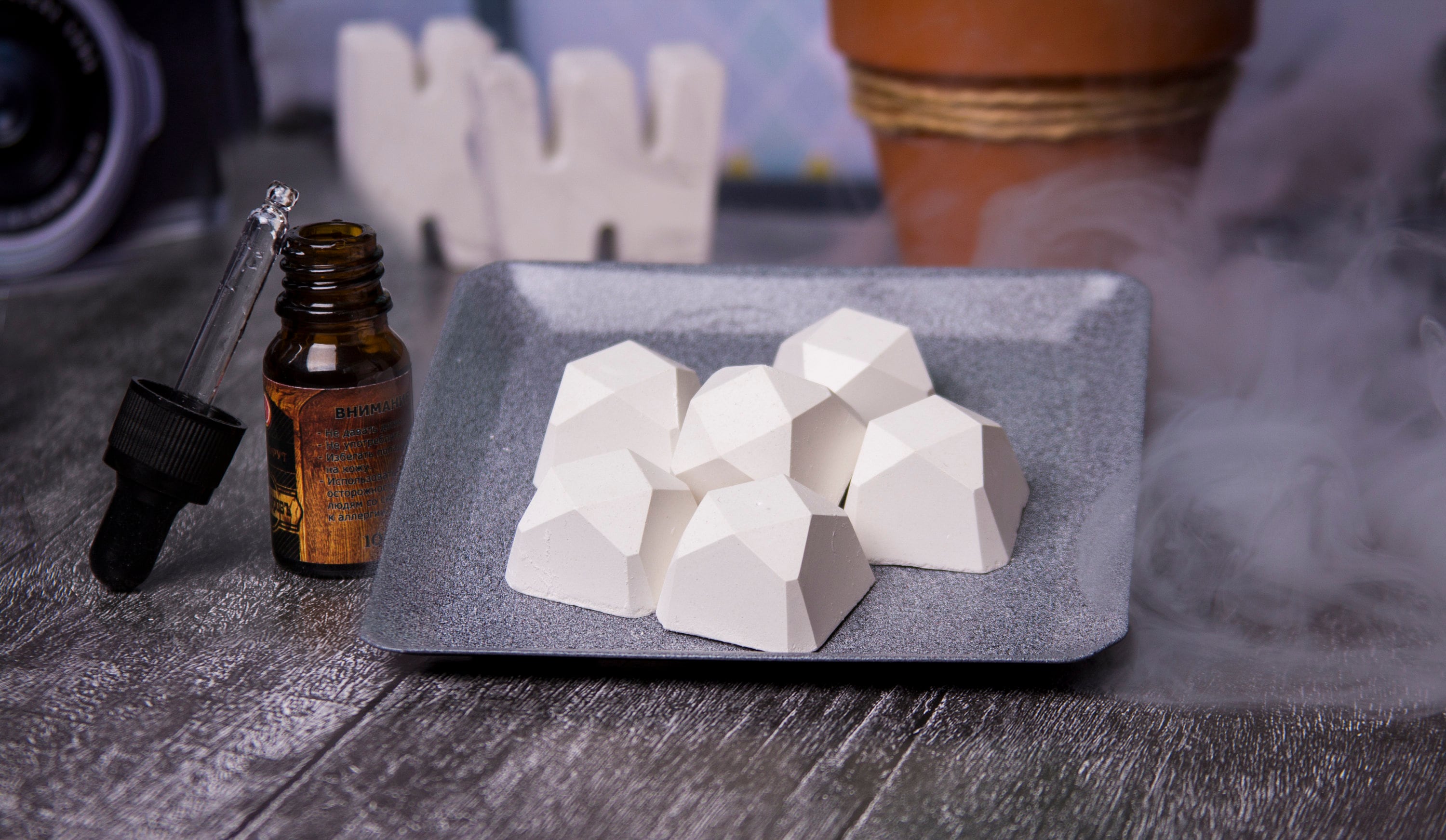 Ceramic essential oil diffuser stones / Clay aromatherapy Etsy