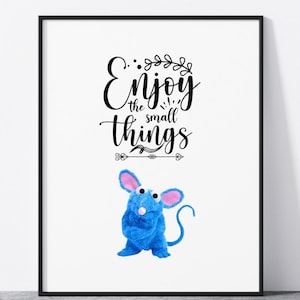Instant download Bear in the Big blue house wall art for bedroom wall art office A4 A5 print
