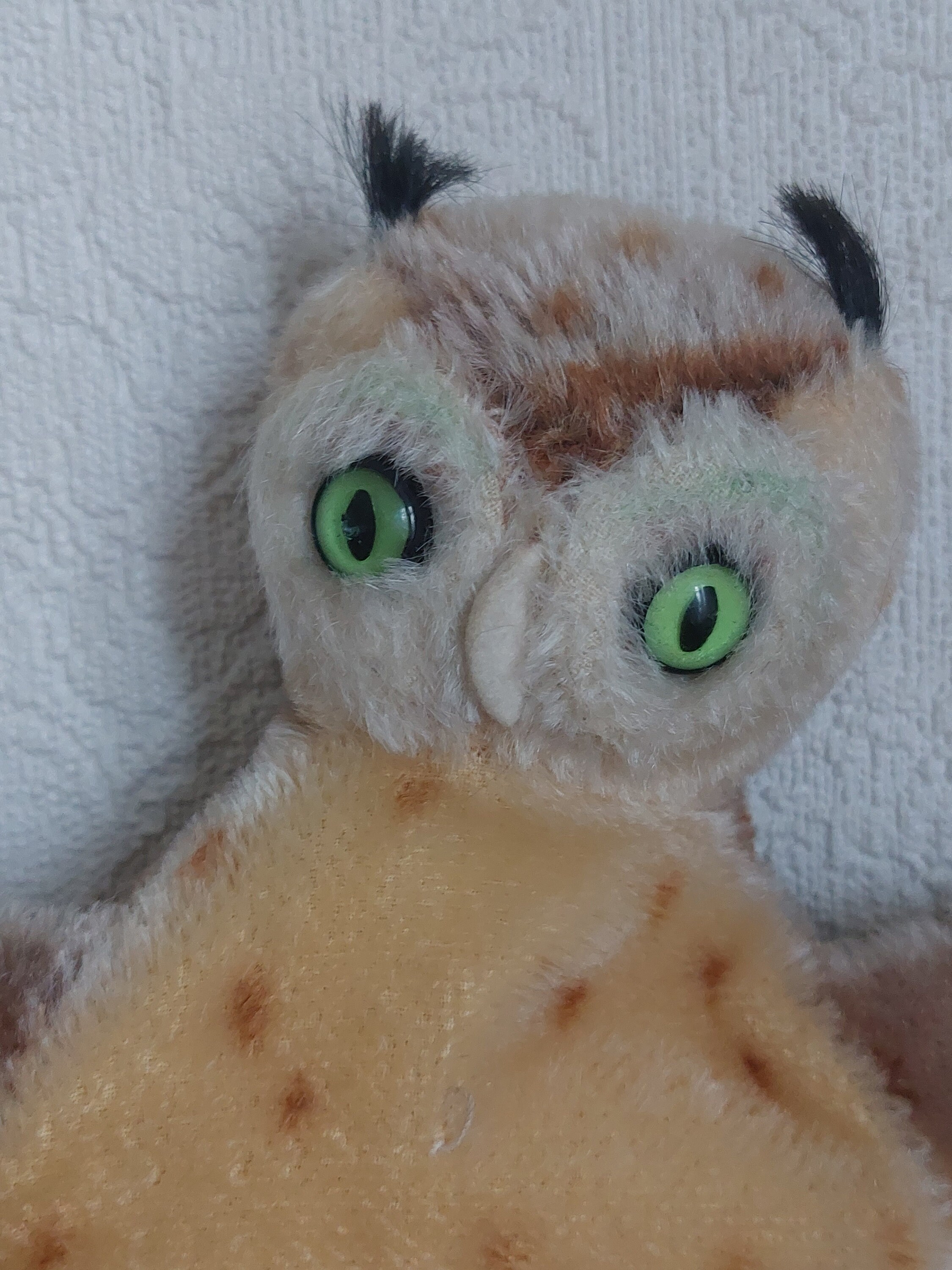 アンティーク シュタイフ フクロウ ぬいぐるみ シュタイフ テディベア