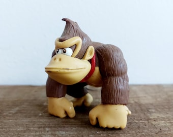 Donkey Kong figurine. Donkey Kong video game figure monkey toy