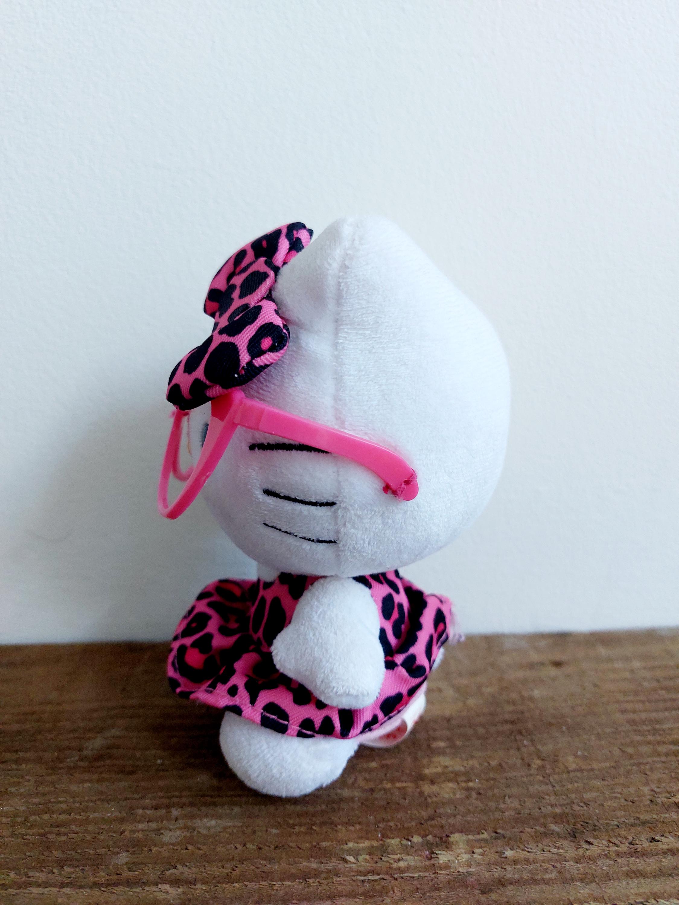 New TY Sanrio Hello Kitty Fashionista Pink Cheetah Leopard