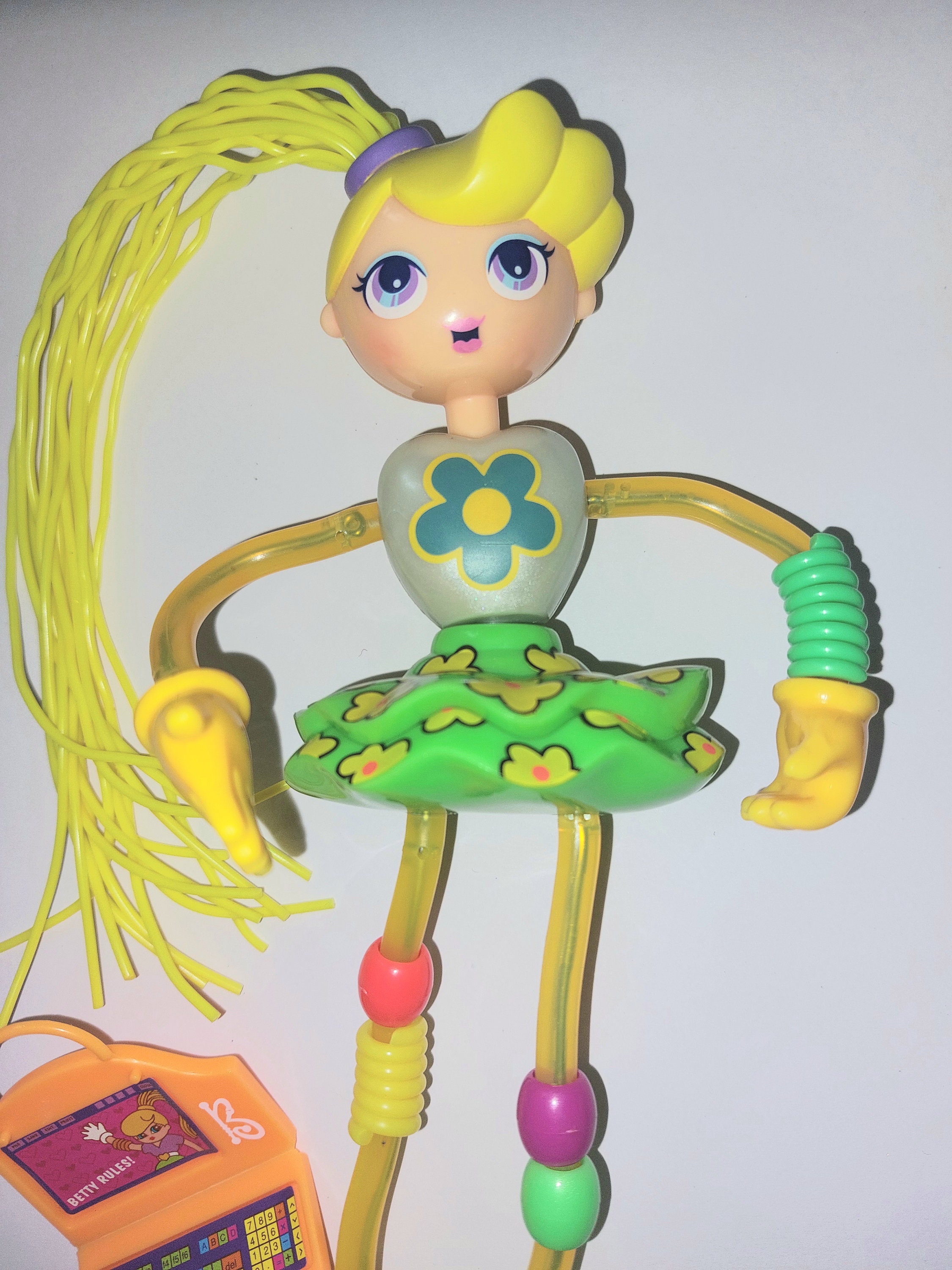 Betty spaghetty bendy bendable doll 90s nostalgic gift 30th