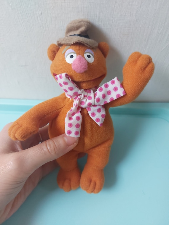 The muppets fozzy bear plush toy vintage mcdonalds small small stuffed  animal pocket sized gift idea stocking filler nostalgic gift idea