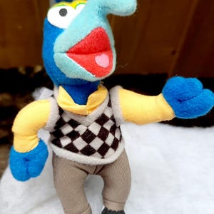 Stuffed Sesame Street Gonzo Muppets Plush toys Vintage mcdonalds toys 5&quot; collectible toy Childrens Toy kids Baby toy