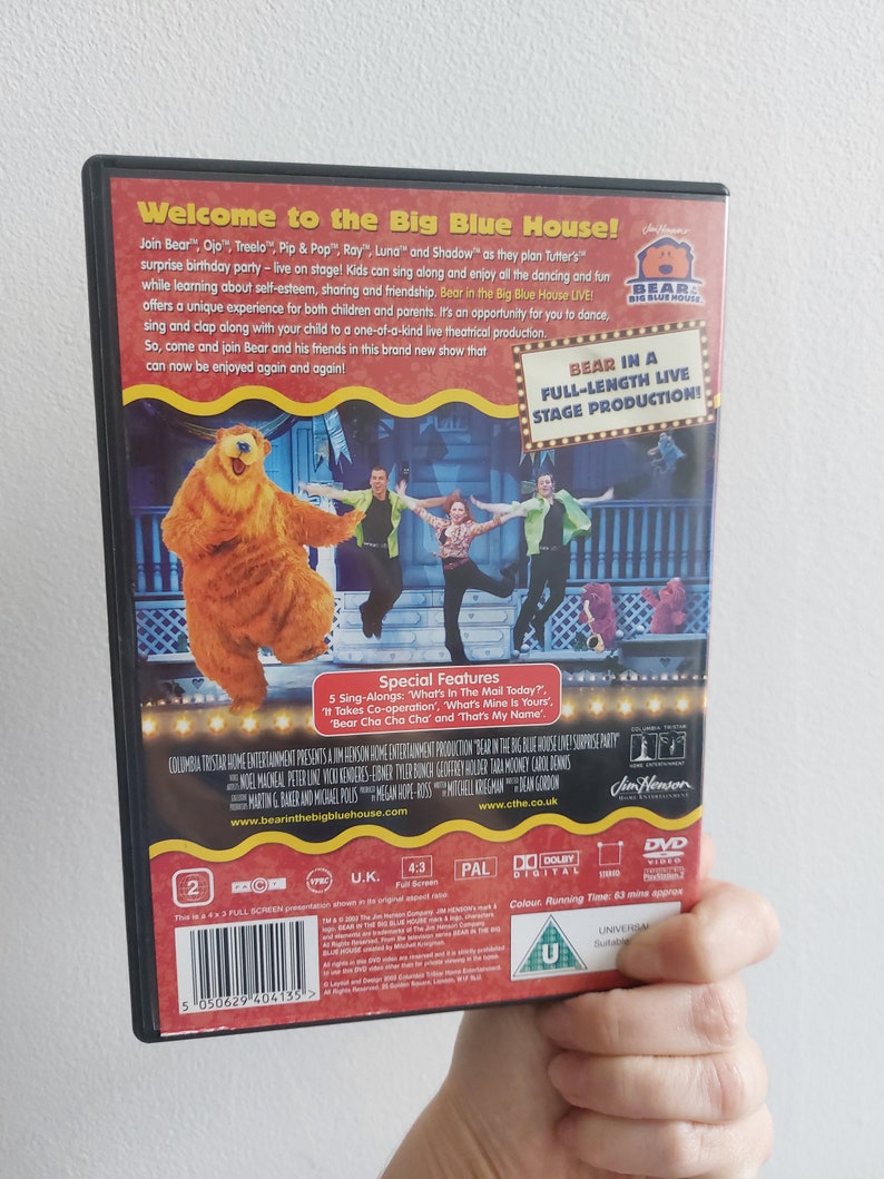 Bear in the Big Blue House Live DVD With Ojo Big Bear Tutter Treelo Pip