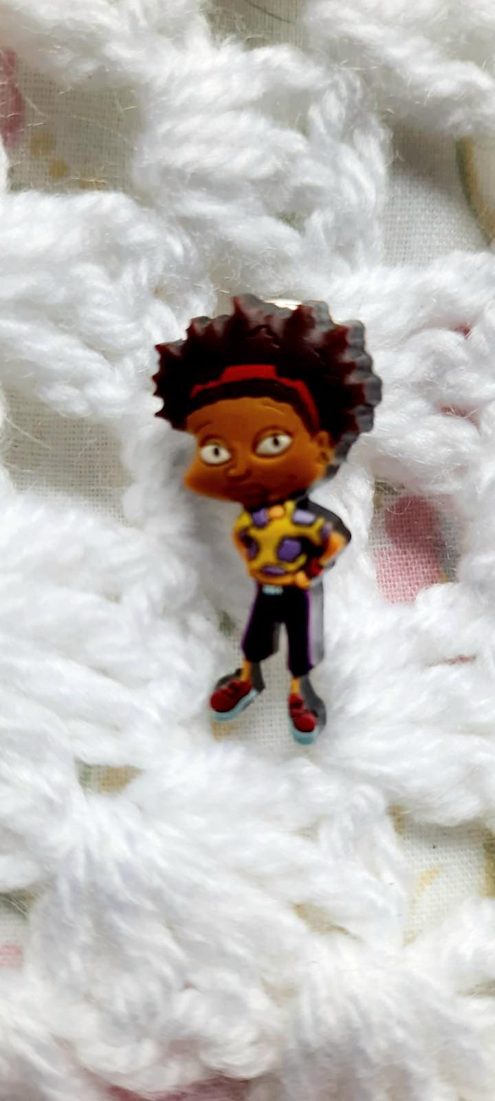 Vintage Rugrats Pin Badges all grown up, 2000 Nickelodeon Pin Badges, Tommy Pickles Susie Carmichael Angelica Pickles Chuckie Rubber Badges