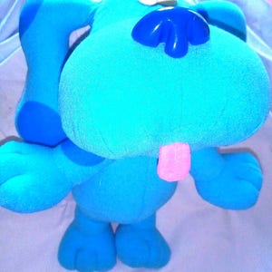 Fisher price BLUE&#39;S CLUES Blue stuffed animal dog Plush educational toy preschool toy blue nursery decor childrens learning dog plush teddy