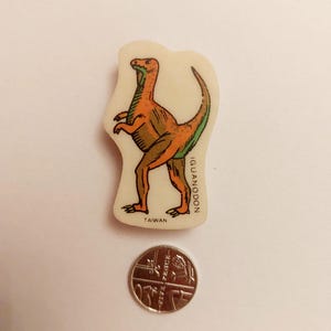 Vintage Retro Novelty Erasers Rubber dinosaur  80&#39;s - 90&#39;s bears back to school