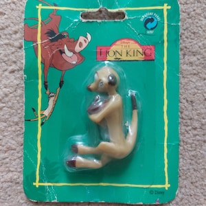 Vintage Timon pencil topper sealed stationary gift for him gift for her vi tage lion king toy