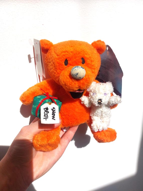 Vintage Ojo Bear & Snowbear Plush- Bear in the Big Blue House