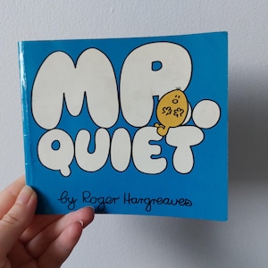 Vintage Mr Quiet, Mr Men Roger Hargreaves 1971-1976 Vintage