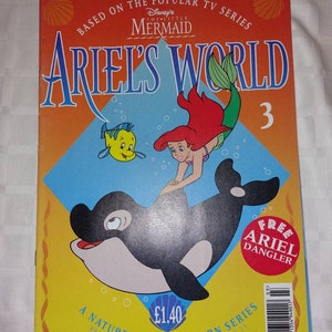 1994 DISNEY ARIEL magazine Ariel's world issue 3 Disney's Little Mermaid 90s nostalgia mermaid gift 30th birthday ariel live action