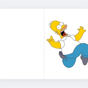 Instant download The Simpsons Homer Simpson prancing homer