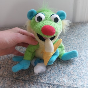 Oso Treelo de los 90 en la Gran Casa Azul Lémur / el regalo nostálgico perfecto / personaje de programa de televisión de los 90, oso de peluche esponjoso