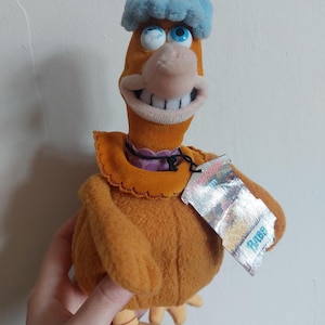 CHICKEN RUN plush toy babs chicken lover gift stuffed animal faulty scratched eye