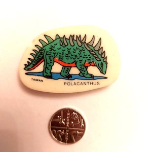 Vintage Retro Novelty Erasers Rubber dinosaur  80&#39;s - 90&#39;s bears back to school