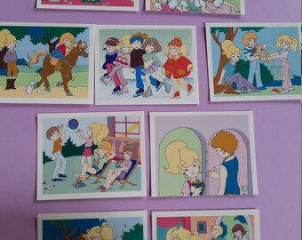 Vintage bluebird POLLY POCKET merlin stickers/vintage stickers christmas stocking filler gift for her/collectable toy stationary