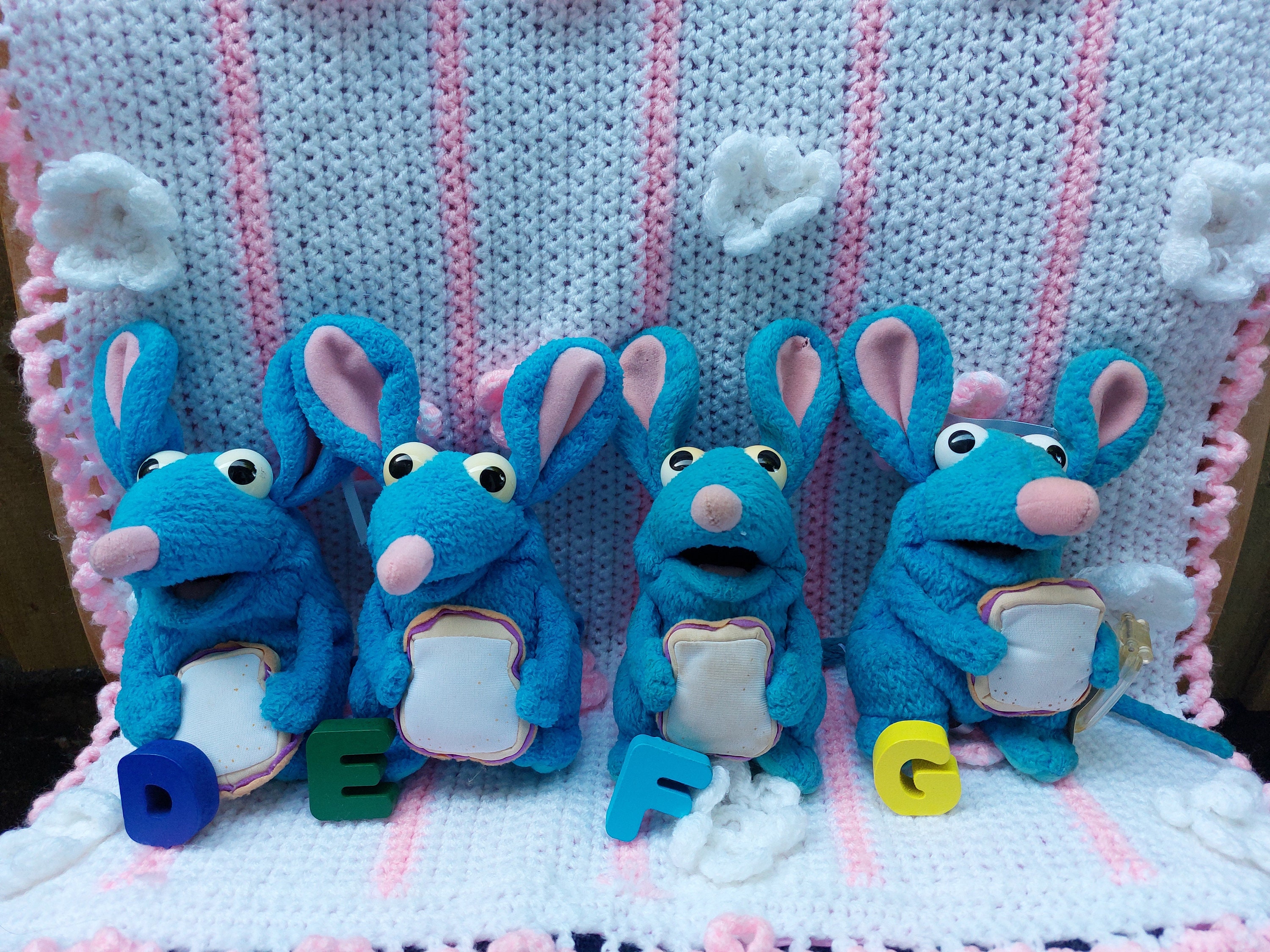 Rare Disney Jim Henson Bear in The Big Blue House Tutter Mouse