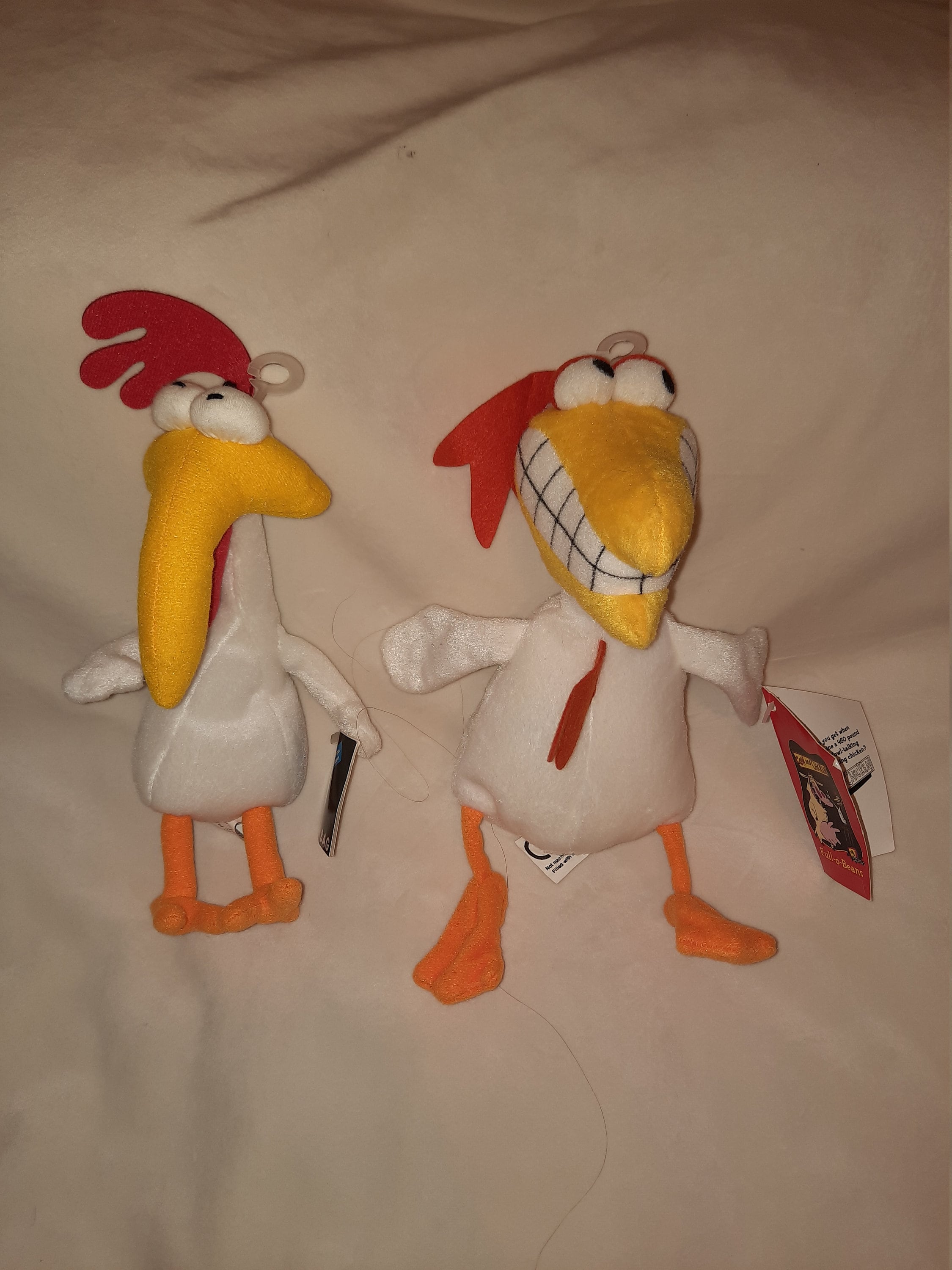 Cow and chicken plush deals