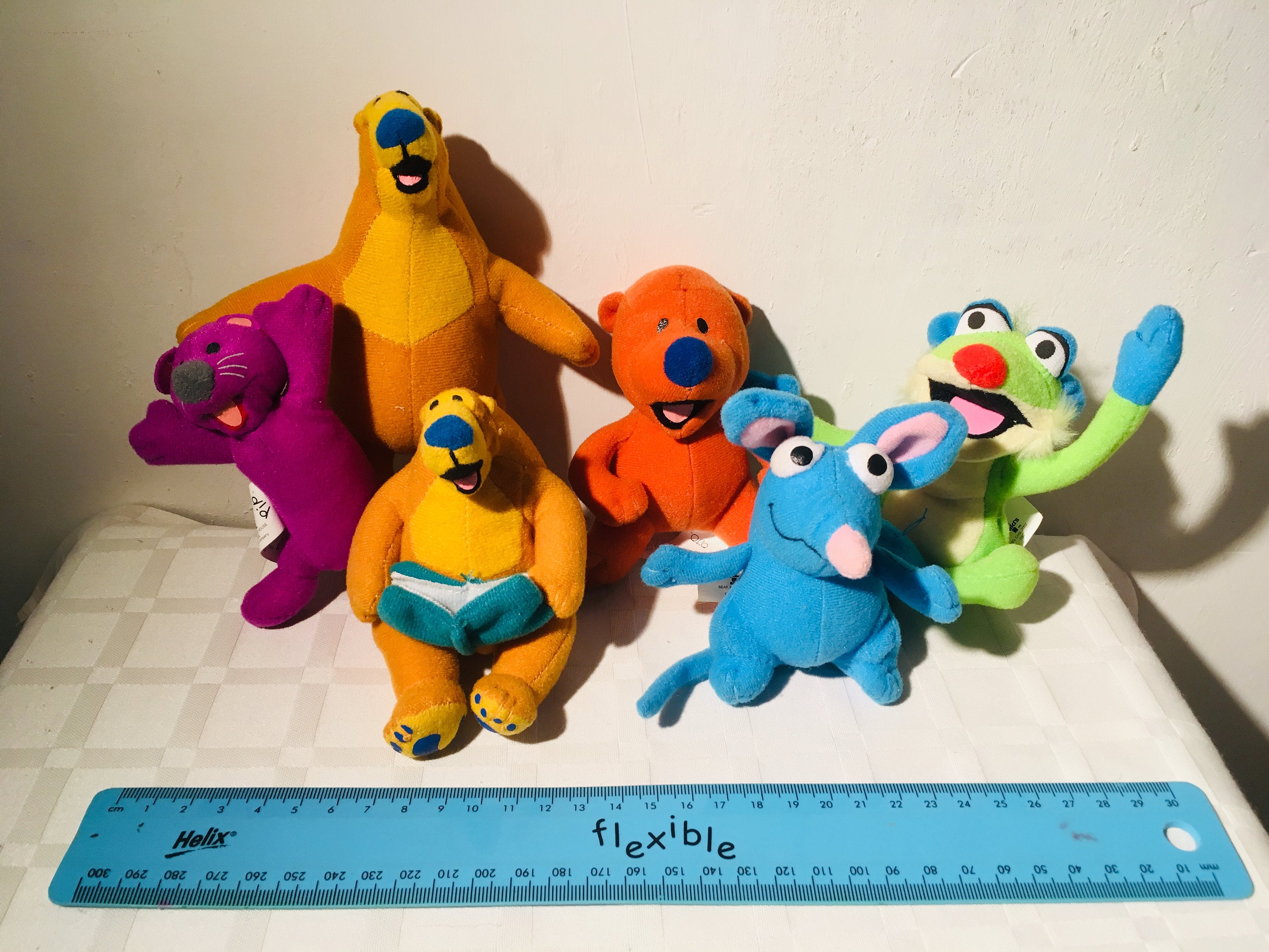 Retro McDonald's Bear nel grande pacchetto casa blu riempitivi