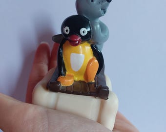 希少 vintage ロビ ソフビ　ピングーフレンド アザラシ ☆ピングー☆アザラシ ソフビ フィギュアの落札情報詳細 - Yahoo
