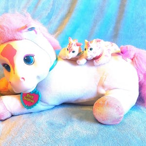 vintage 90s Hasbro Pony Surprise plush toy, nostalgic ideal gift for her, him, or children vintage collectibles and childhood memories