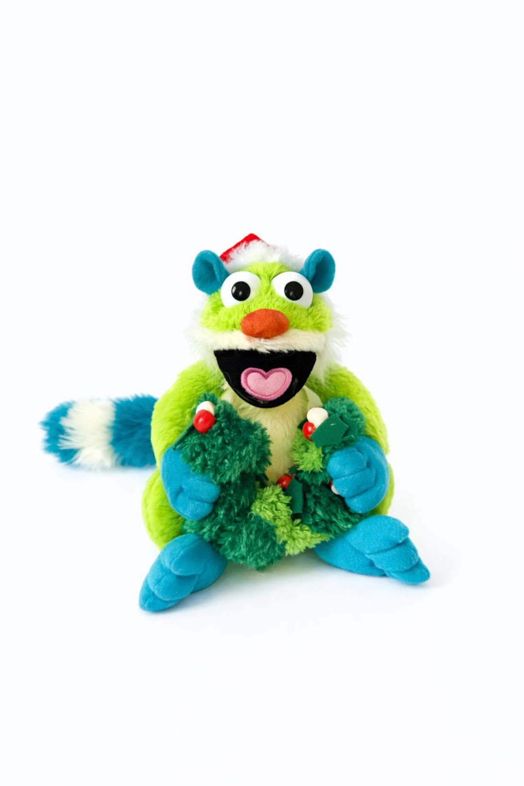 Treelo Merch Bear in the Big Blue House TREELO Christmas Wreath Stuffed Animal Lemur ...