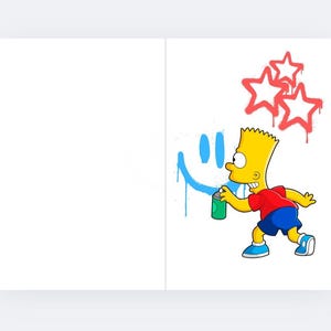 Instant download The Simpsons bart Simpsons birthday card funny birthday card printable birthday card