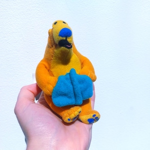 Small Bear in the Big Blue House Toy - Retro 90s McDonalds Collectible small Teddy bear plush toy stuffed animal Big bear birthday gift idea