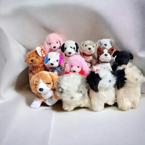 TY BEANIE BABY Plush Toy Dogs Stuffed Animal Anxiety Gift Birthday Gift  Idea Dog Lovers Gift Dalmatian Poodle Dog Mom Gift Birthday Gift Her 