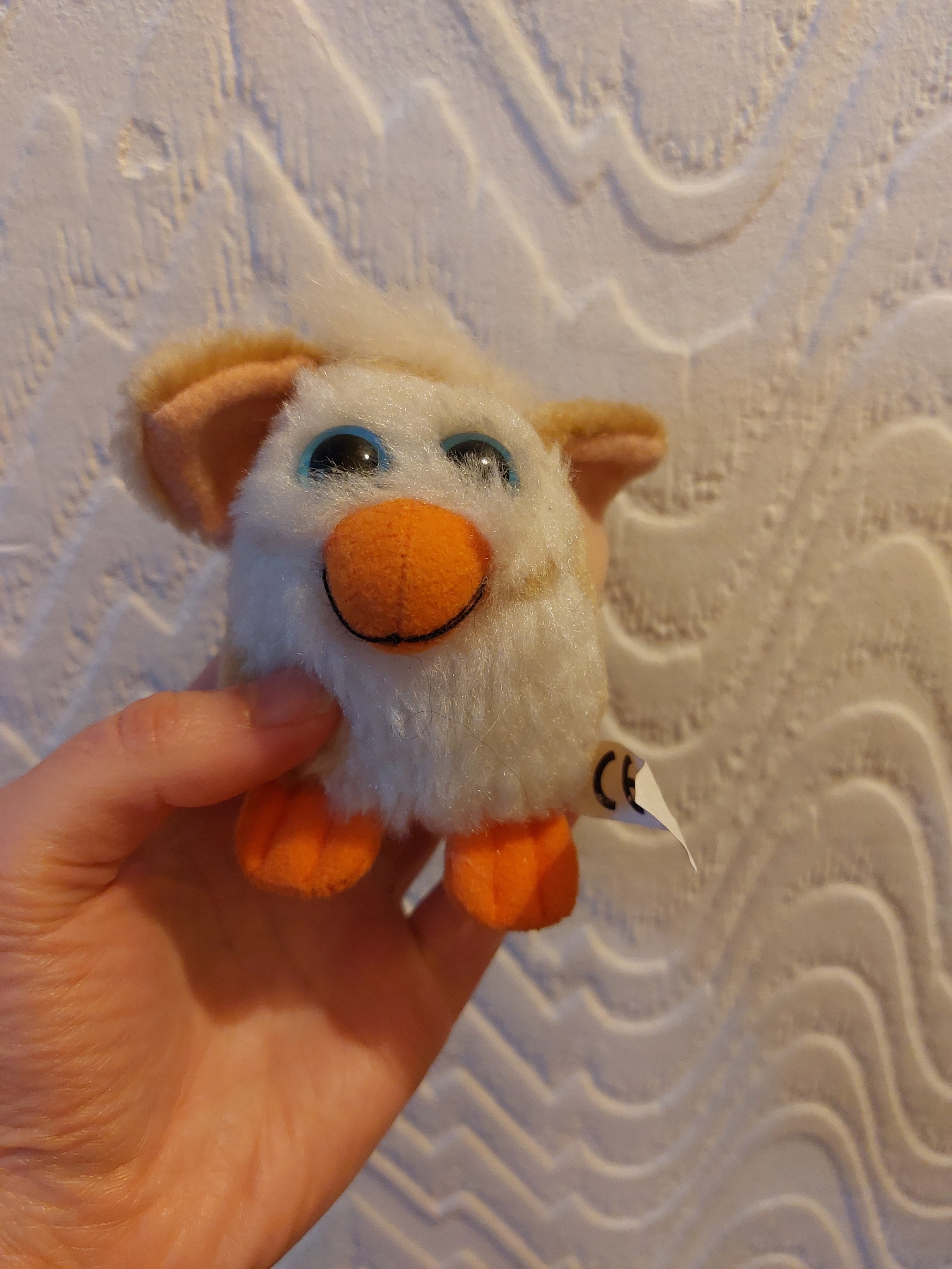 Faux Furby Peluche Sandy Vert - Vintage Années 80-90, Taille 15, Occasion Très Bon état