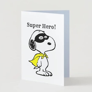 Sofortiger Download Erdnüsse snoopy Superheld Vatertagskarte Schritt Dad Karte Beste Papa Superheld Karte