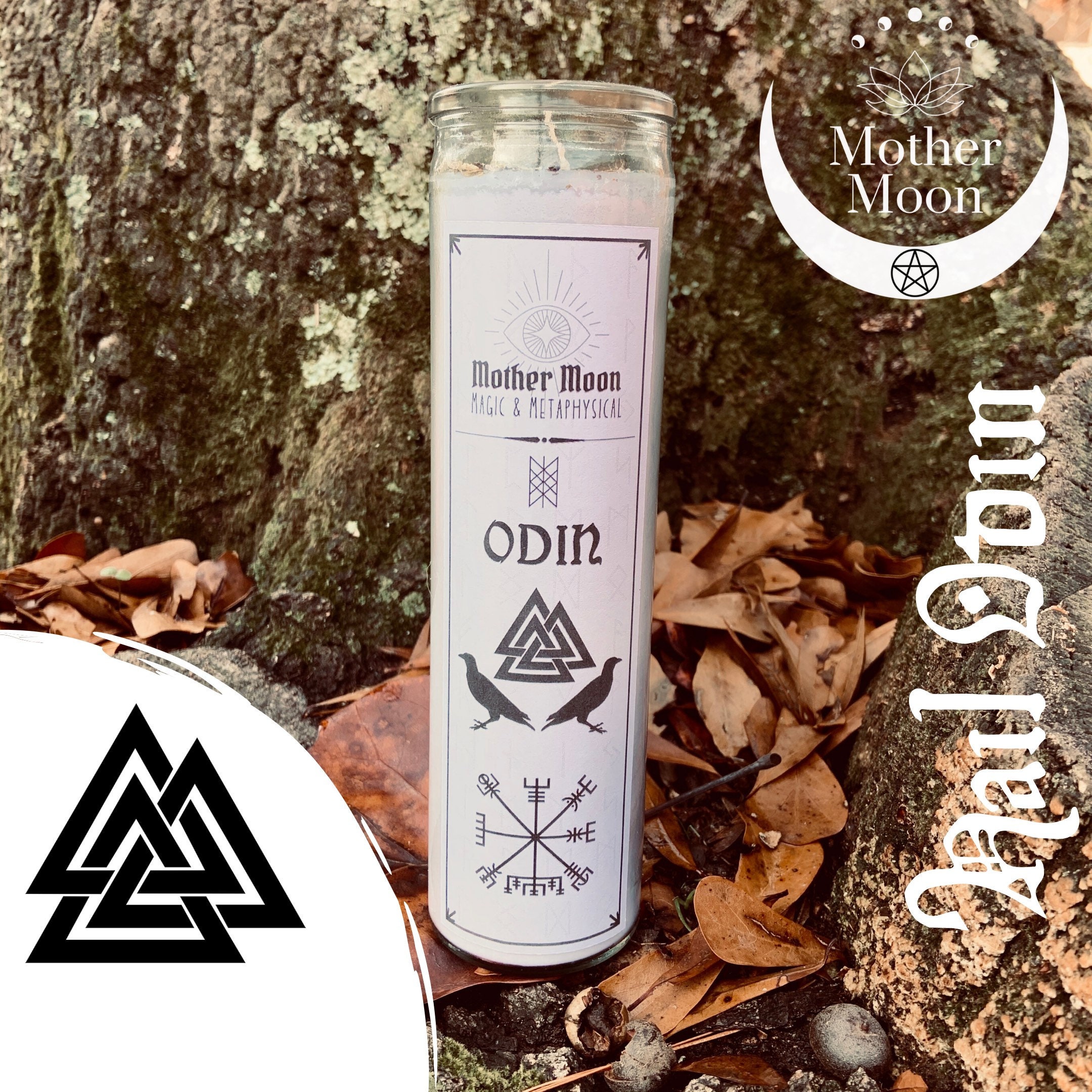 Odin Altar Candle Invocation Devotion Ritual Candle Etsy
