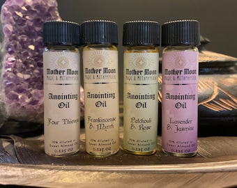 Huiles d'onction magiques - 2 huiles rituelles de dram, protection, mélanges de plantes, fournitures de sorcellerie