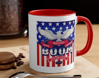 4th of July Mug, Independence Day Mug, Flag Mug, Patriotic Mug, Red White and Blue Mug, Stars and Stripes Mug, USA Mug, Coffee Mug, Tea Mug