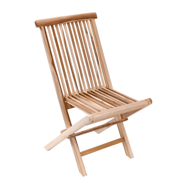 Nordic Style Natural Outdoor Patio Teak Folding Chair