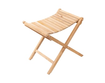 Nordic Style Teak Folding String Seat