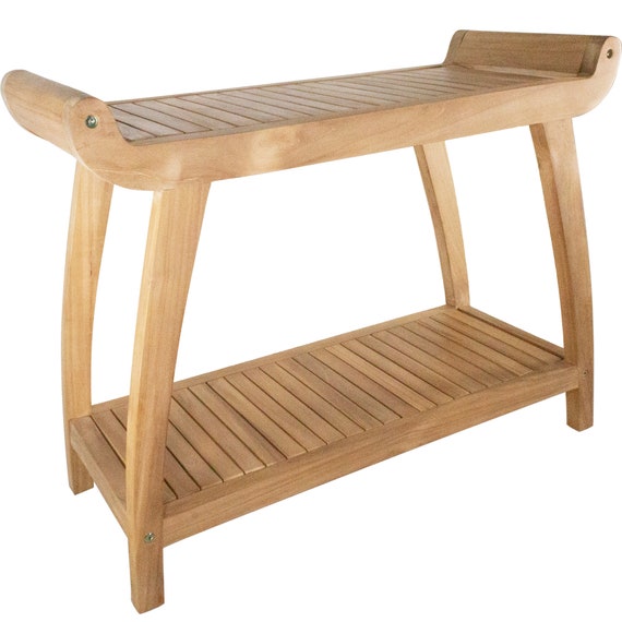 Teak spa bench sale