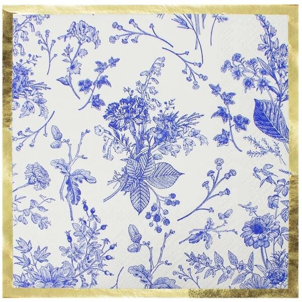 Floral Paper Napkins Etsy