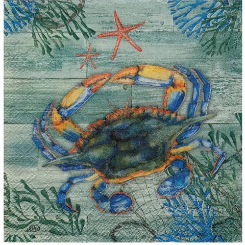 Decoupage Napkins Mermaid Paper Napkins Set of 3 Etsy