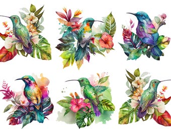 Rice Paper for Decoupage / Hummingbird / 1 Rice Paper / A4 / A5 / Customizable